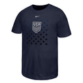Nike USA Big Kids Core Cotton T-Shirt-Navy product image 1, provided for visual reference and product detail review