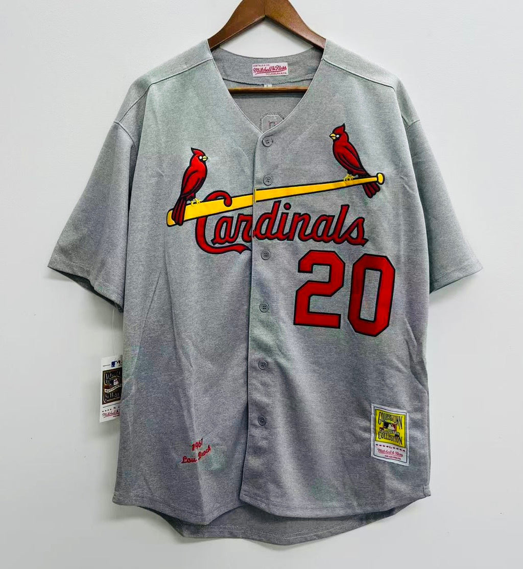 Lou Brock St. Louis Cardinals Official MLB Jersey Mitchell product image 3