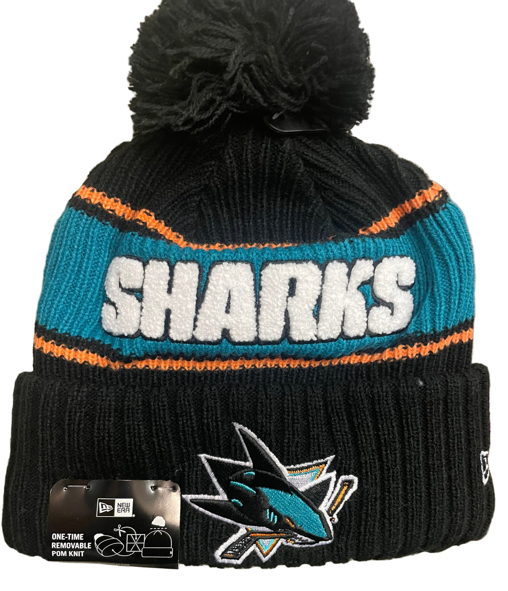 New Era San Jose Sharks Bold Cuffed Knit With Pom product image 1, provided for visual reference and product detail review