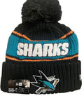 New Era San Jose Sharks Bold Cuffed Knit With Pom product image 1, provided for visual reference and product detail review