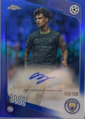25-26 Topps Chrome Ucc Oscar Bobb Blue Refractor Auto /150 product image 1, provided for visual reference and product detail