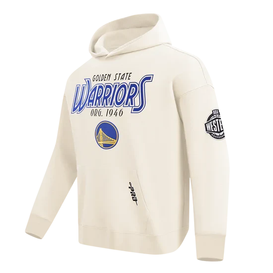 Pro Standar Golden State Warriors Paradise M Drop Shoulder Flc Po Hoodie - Eggshell product image 2, provided for visual