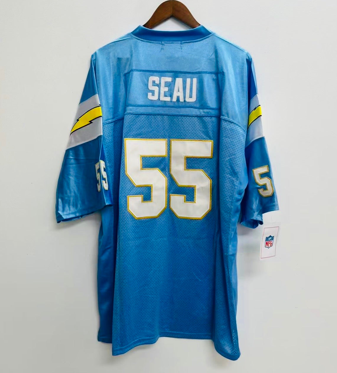 Junior Seau 1994 San Diego Chargers Official NFL Mitchell & product image 1