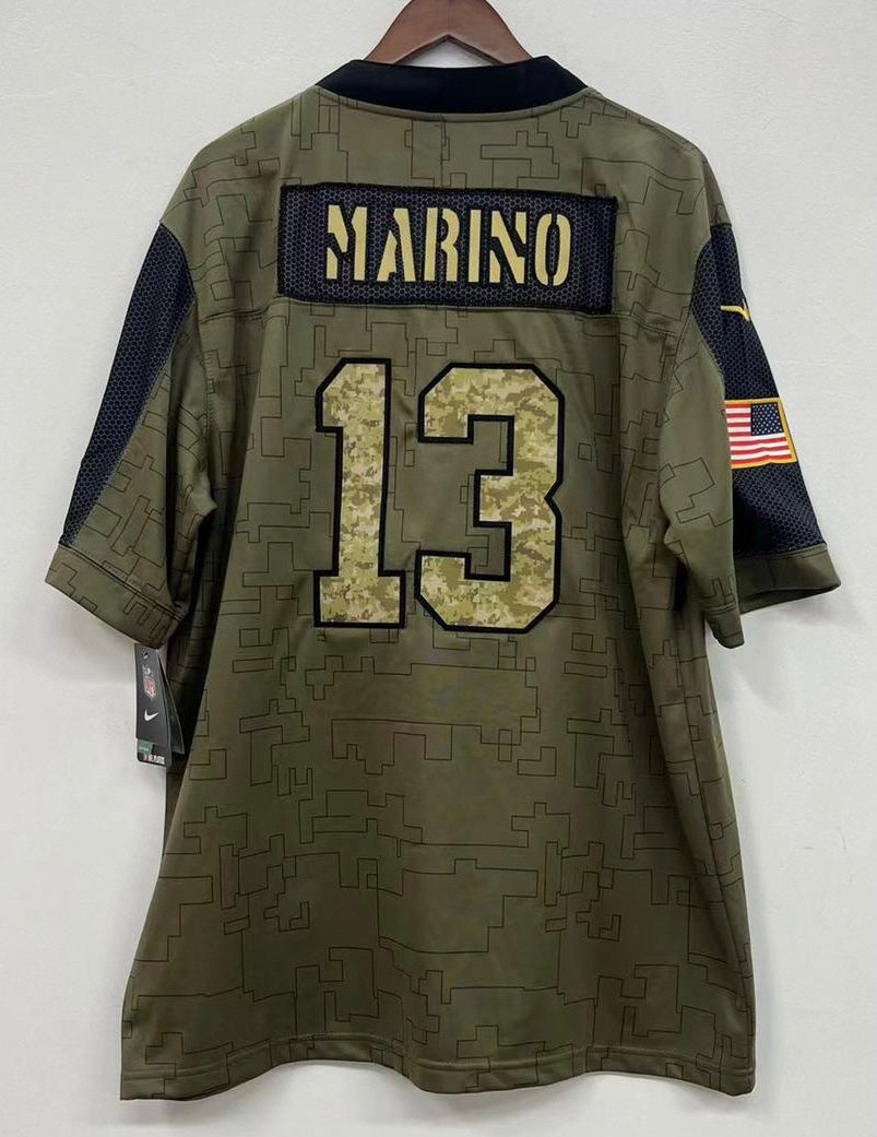 Dan Marino Miami Dolphins Official NFL Nike military salute product image 1