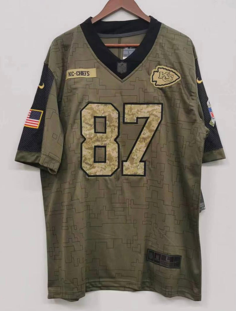 Travis Kelce Kansas City Chiefs Nike military salute to product image 2