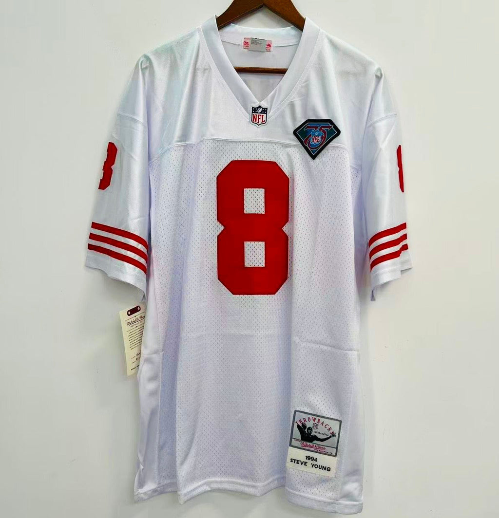 Steve Young San Francisco 49ers Jersey Mitchell & Ness White product image 2