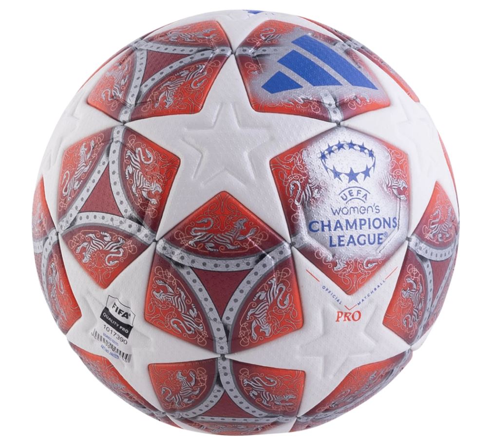 Adidas UEFA Women Champions League Pro Soccer Ball 2026 - White/Red product image 2, provided for visual reference and