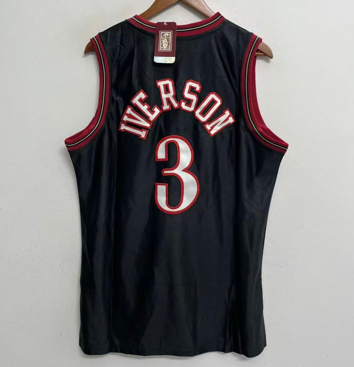 Allen Iverson Philadelphia 76ers Jersey Black Mitchell & product image 1