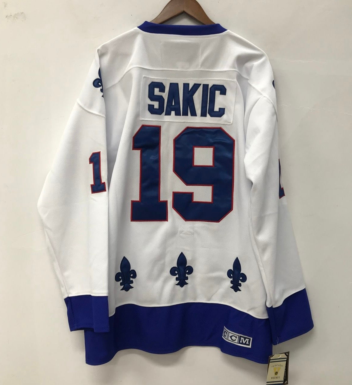 Joe Sakic Quebec Nordiques Official NHL CCM jersey white product image 1