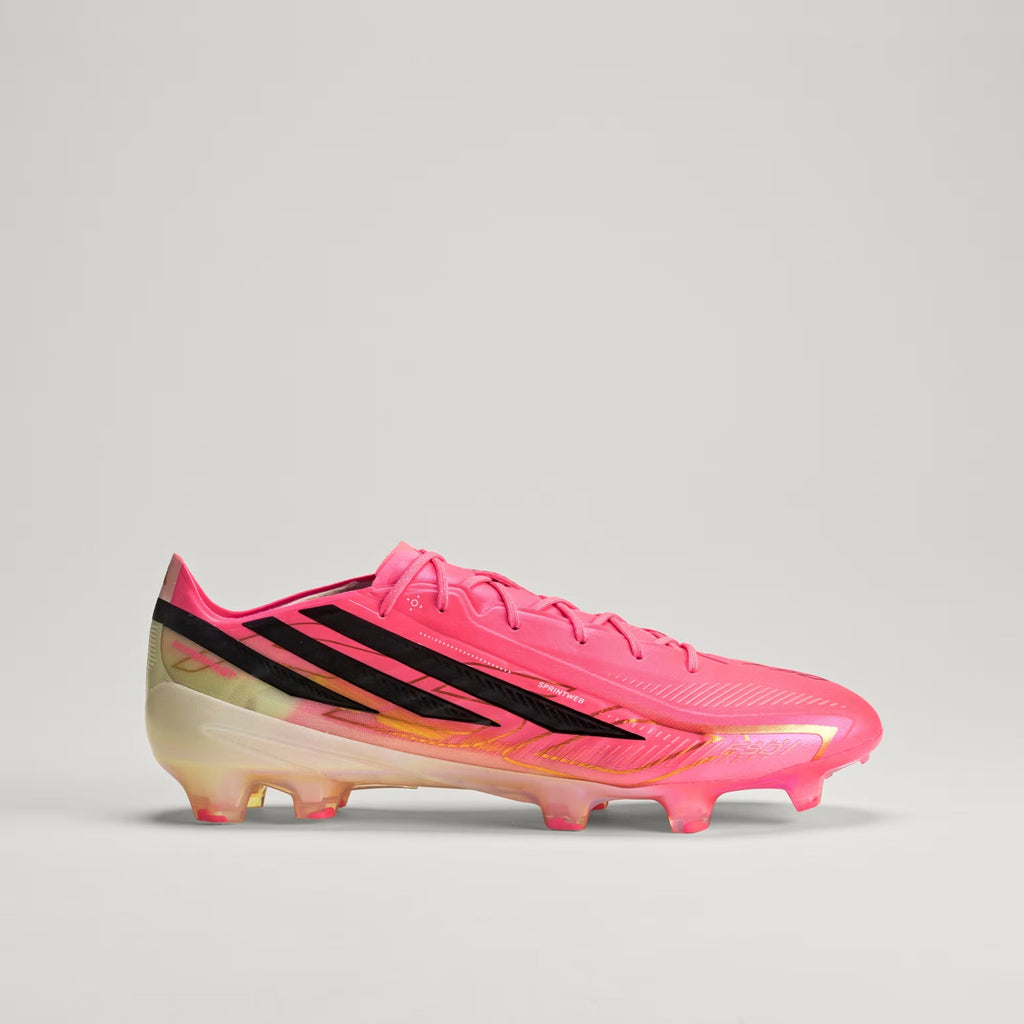 Adidas F50 Hyperfast Elite Firm Ground Football Boots - SOLTUR/CBLACK/GOLDMT product image 1, provided for visual reference
