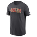 Nike San Francisco 49ers Wordmark T-Shirt-Grey product image 1, provided for visual reference and product detail review