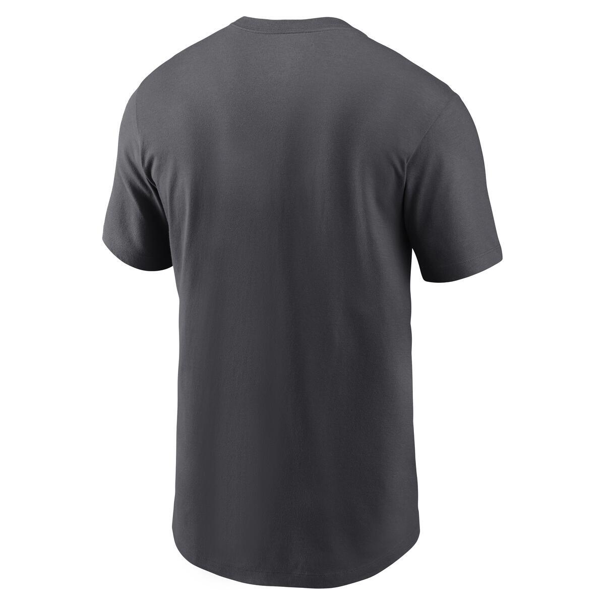 Nike San Francisco 49ers Wordmark T-Shirt-Grey product image 3, provided for visual reference and product detail review