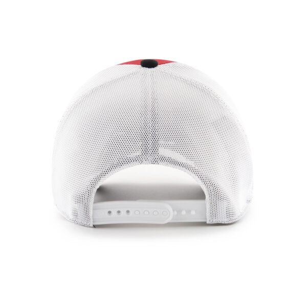 LIVERPOOL – 47 RED & WHITE Snapback TRUCKER HAT product image 2, provided for visual reference and product detail review