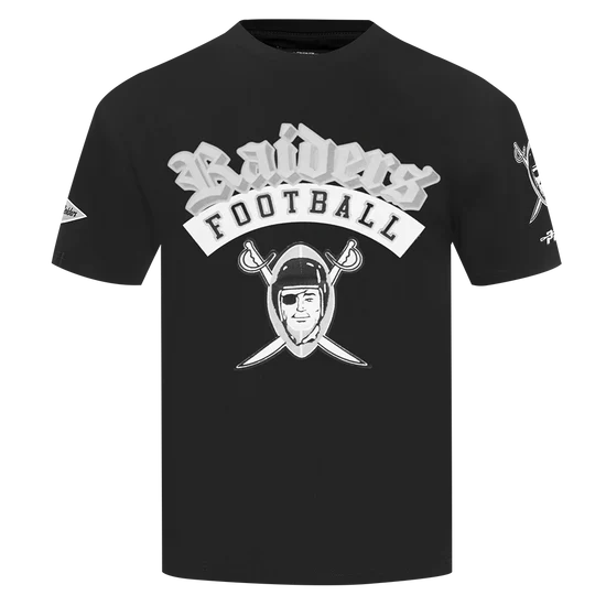 Pro Standard Las Vegas Raiders Best OF Drop Shoulder T-Shirt-Black product image 1, provided for visual reference and