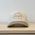 Laces Legacy Earned Not Given Adjustable Hat- Greige product image 1, provided for visual reference and product detail review