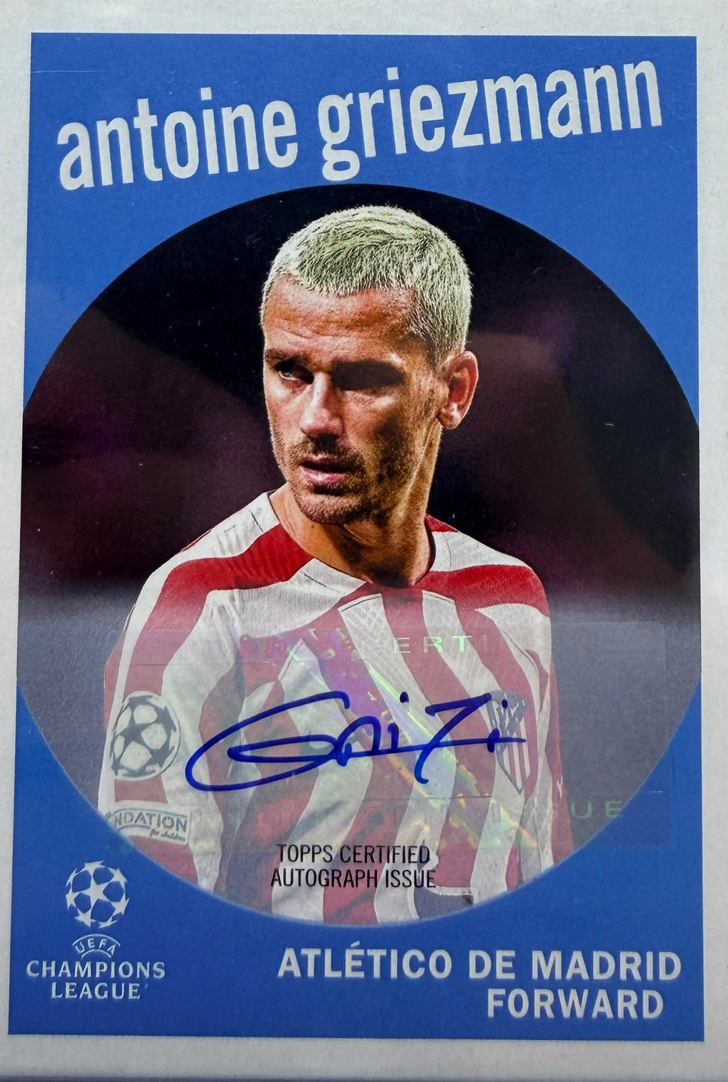 2022-2023 Topps Uefa Champions League Greizmann Auto #/100 product image 1, provided for visual reference and product detail