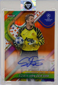 2024-2025 Topps Finest Edwin Van De Sar Orange Auto #/25 product image 1, provided for visual reference and product detail