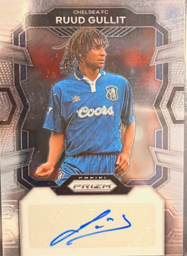 2023-24 Panini Prizm Premier League Ruud Gullit Auto product image 1, provided for visual reference and product detail review