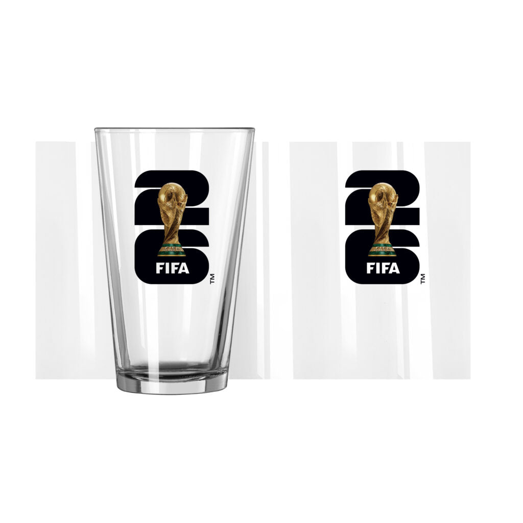 2026 Fifa World Cup – Trophy Logo Pint Glass (16 Oz) product image 1, provided for visual reference and product detail review