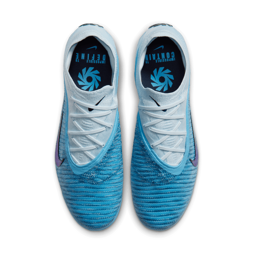Nike Youth Phantom 6 Low Elite "Erling Haaland" FG Soccer Cleats - Baltic Blue product image 4, provided for visual