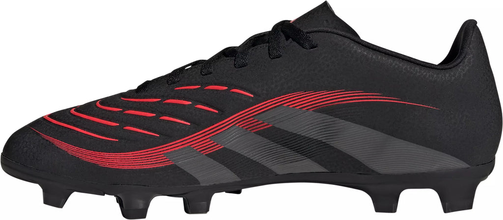 Adidas Predator Club Fg/Mg Cleats - Black/Red product image 2, provided for visual reference and product detail review