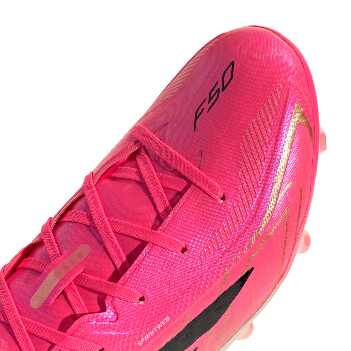 Adidas Jr. F50 Hyperfast Elite Firm Ground Soccer Cleats product image 6, provided for visual reference and product detail