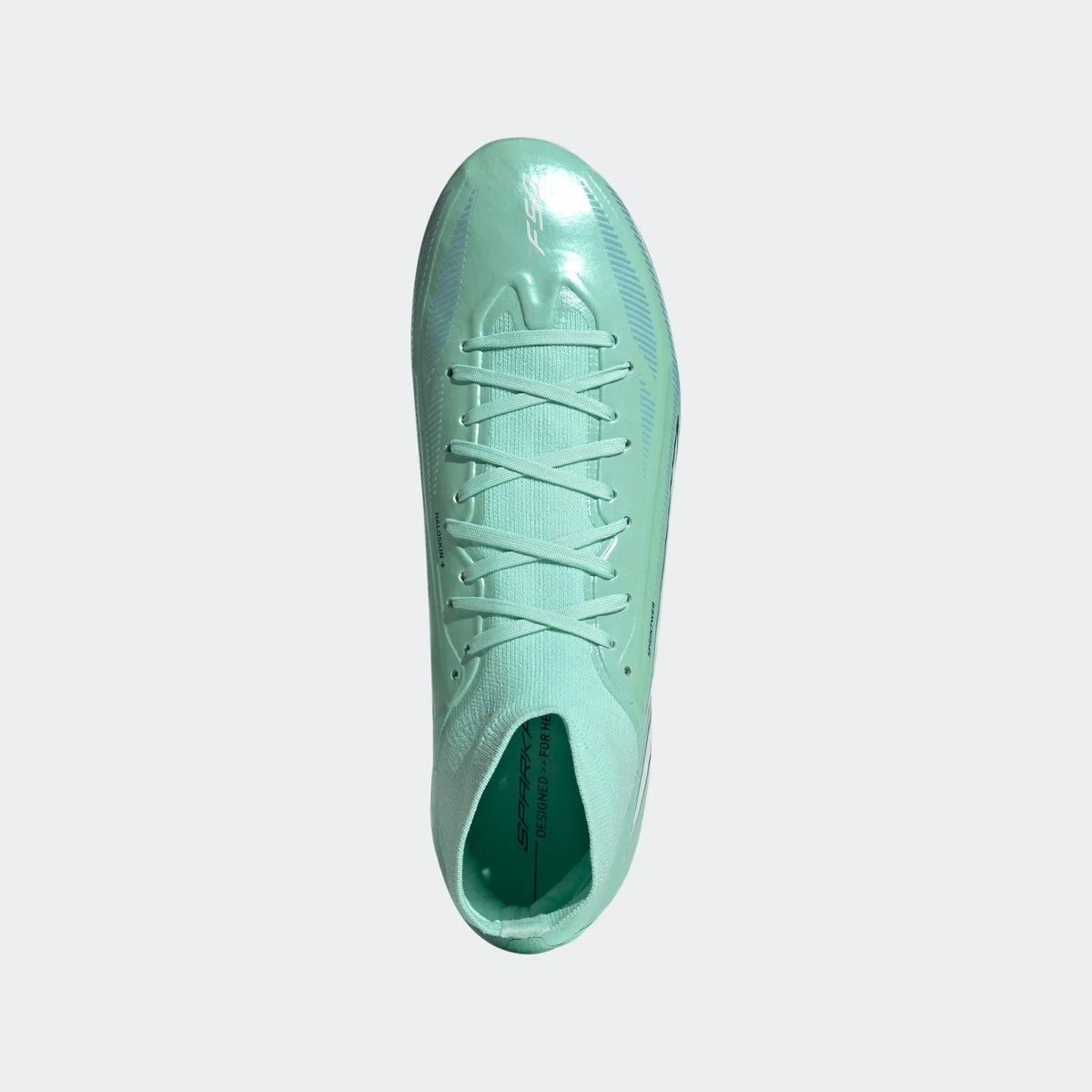 Adidas Women F50 SPARKFUSION Pro FG/AG- CLEMIN/FTWWHT/SOLPUR product image 4, provided for visual reference and product