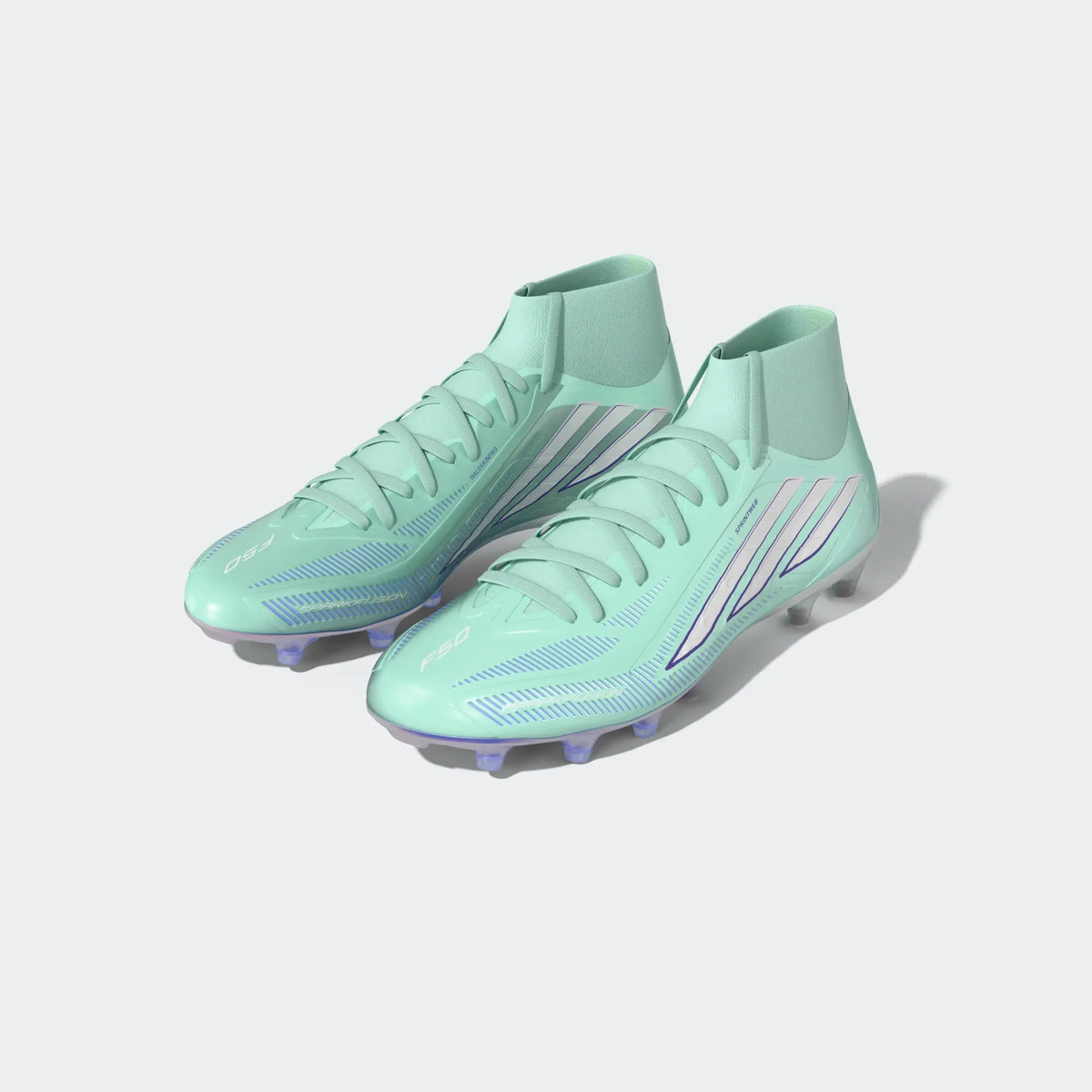 Adidas Women F50 SPARKFUSION Pro FG/AG- CLEMIN/FTWWHT/SOLPUR product image 3, provided for visual reference and product