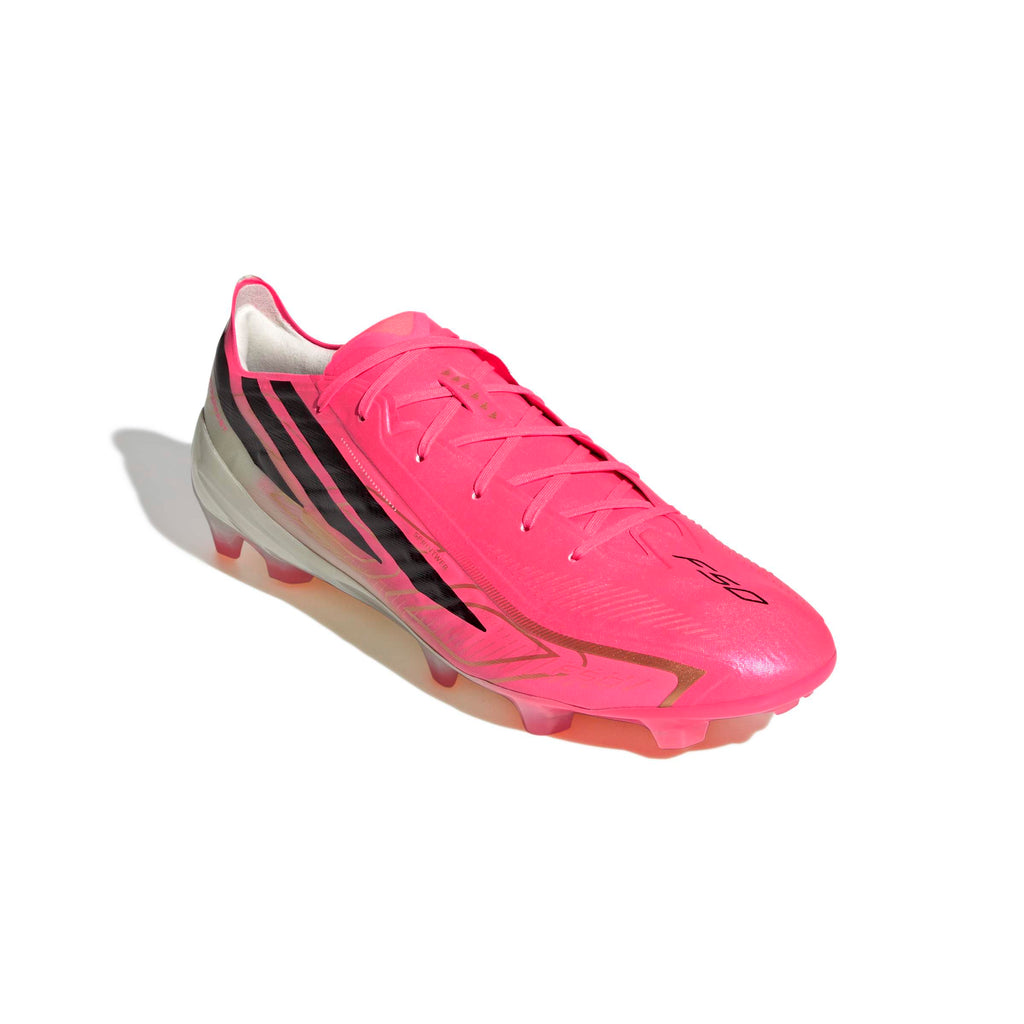 Adidas Youth F50 Hyperfast Pro Firm Ground Soccer Cleats Pink product image 4, provided for visual reference and product