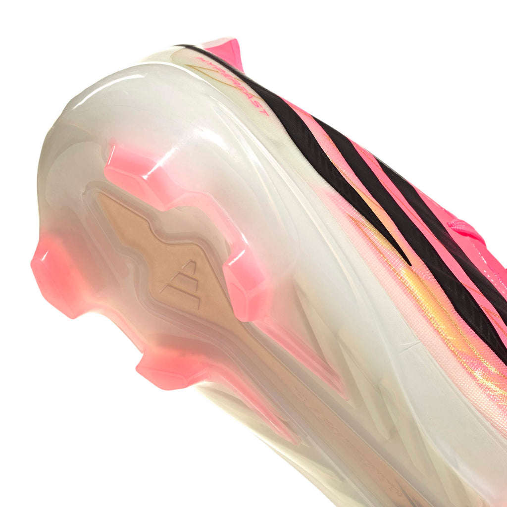 Adidas F50 Hyperfast Pro Firm Ground Soccer Cleats Pink product image 6, provided for visual reference and product detail