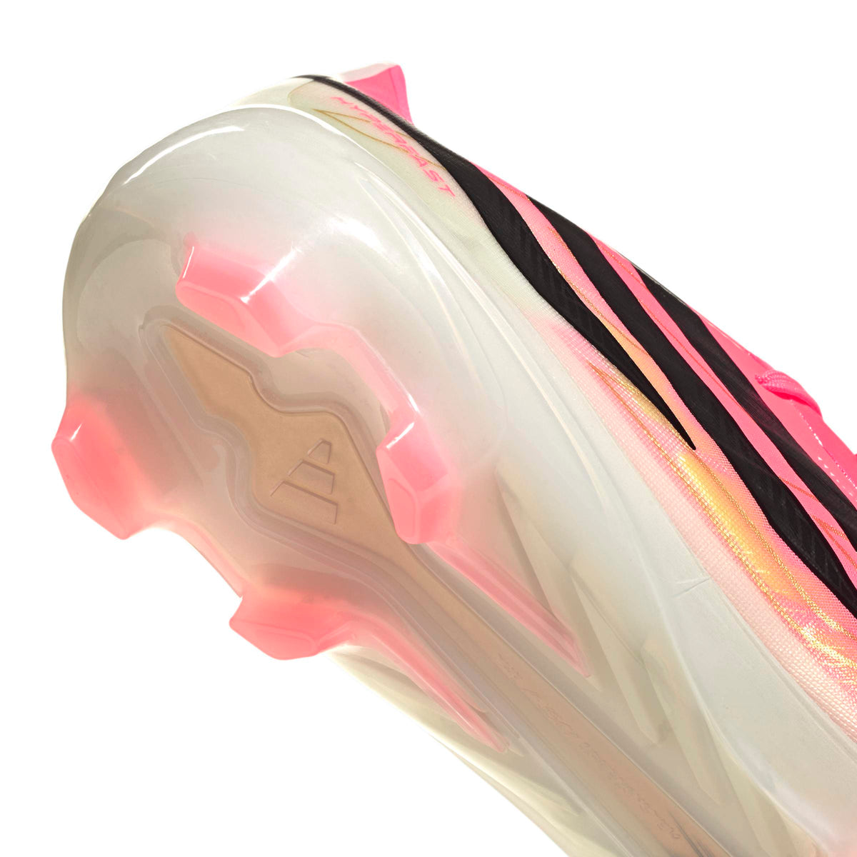 Adidas Youth F50 Hyperfast Pro Firm Ground Soccer Cleats Pink product image 6, provided for visual reference and product