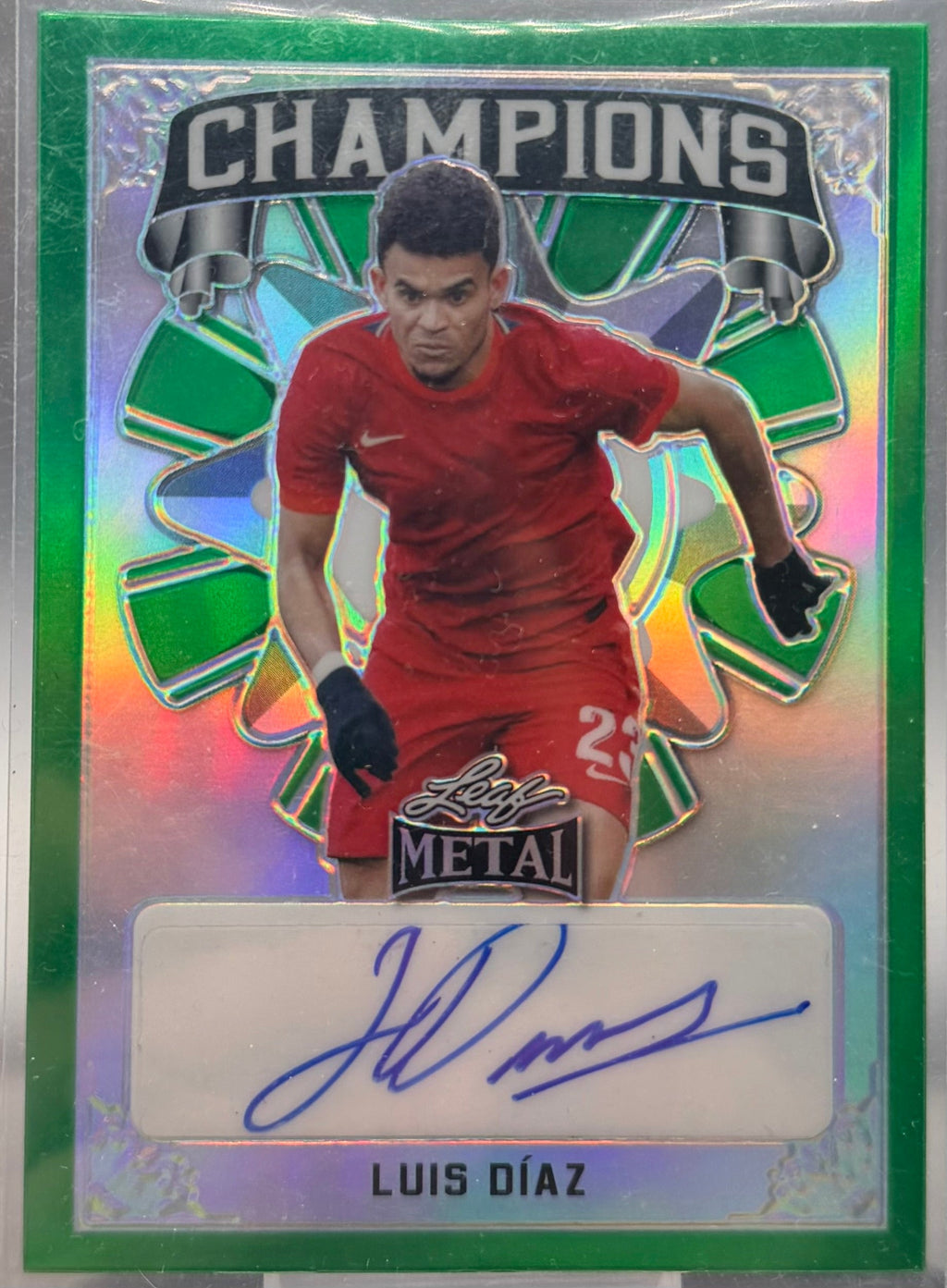 2022 Leaf Metal Champions Auto Luis Diaz #/10 product image 1, provided for visual reference and product detail review