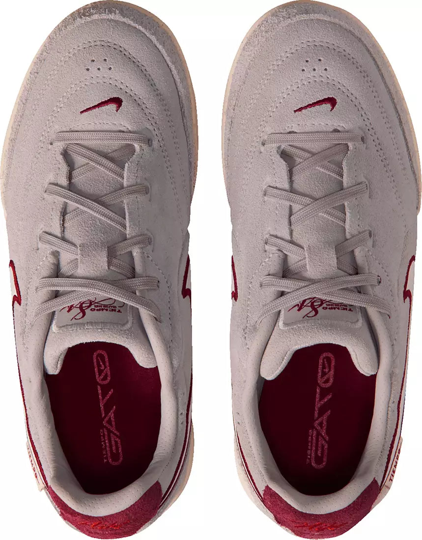 Nike Jr. Tiempo Streetgato PRM Big Kids' Indoor/Court Low-Top Soccer Shoes-Moon Particle/chalk-team Red product image 2,