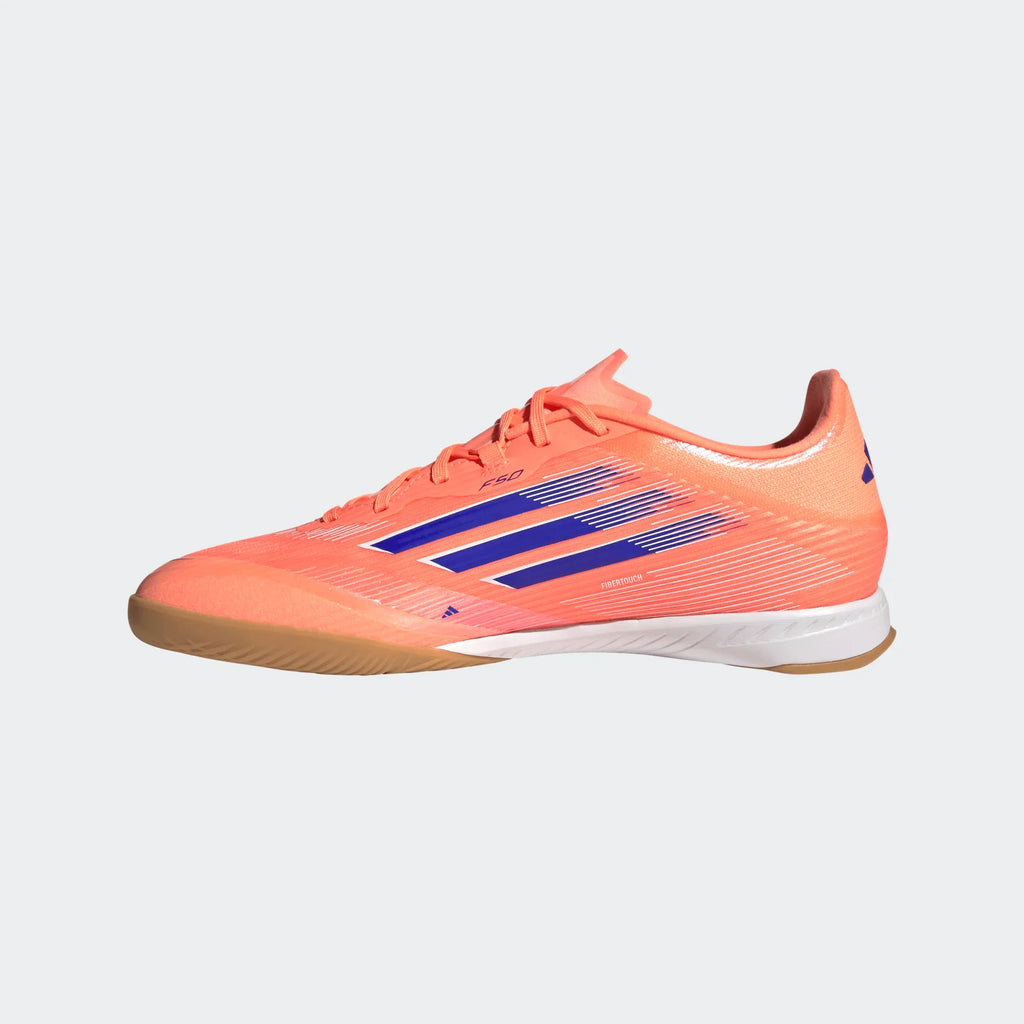 Adidas F50 League IC-BEAORA/LUCBLU/FTWWHT product image 2, provided for visual reference and product detail review