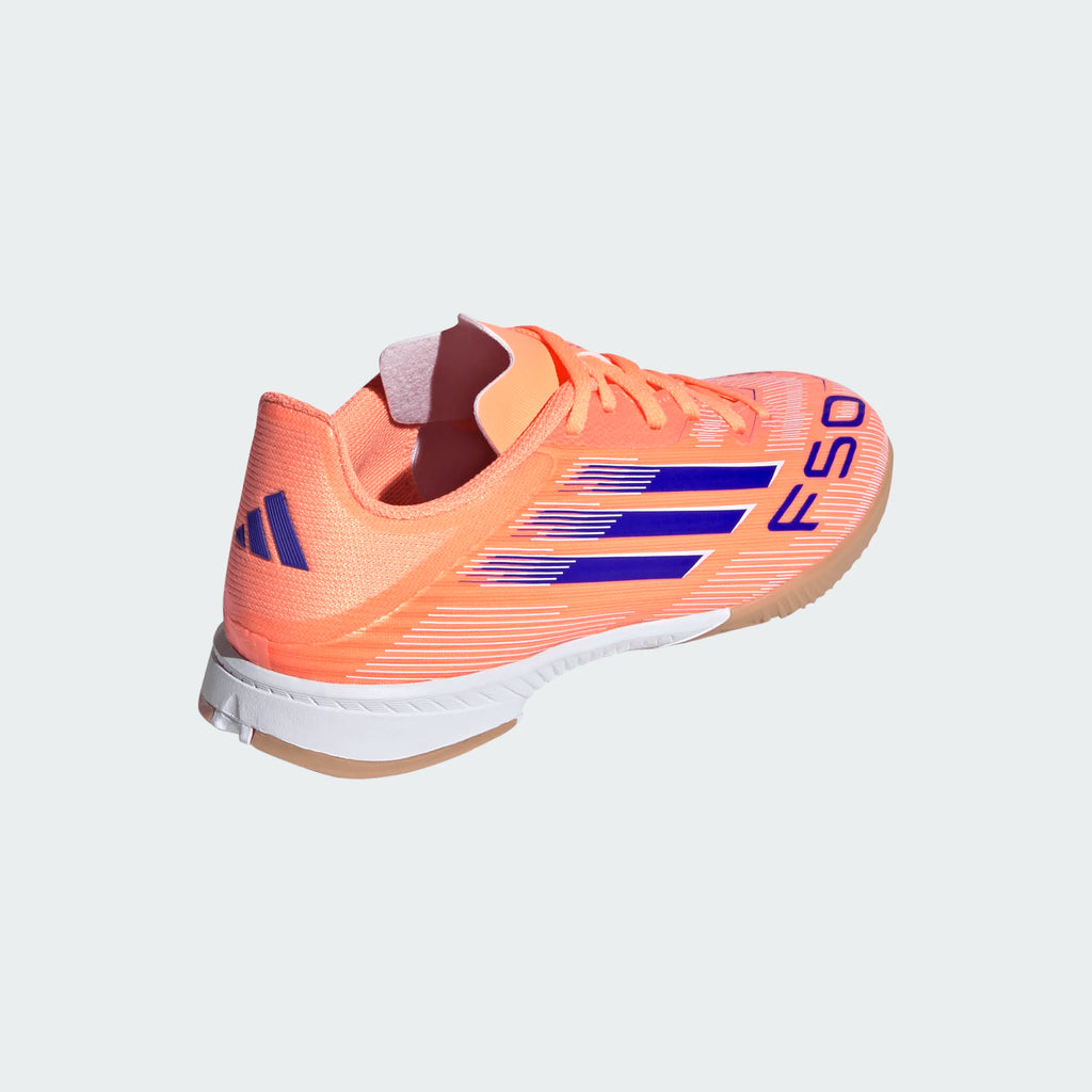 Adidas Jr F50 League IC-BEAORA/LUCBLU/FTWWHT product image 4, provided for visual reference and product detail review