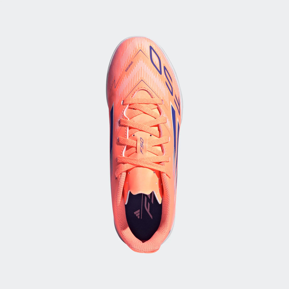 Adidas Jr F50 Club IC-BEAORA/LUCBLU/FTWWHT product image 5, provided for visual reference and product detail review