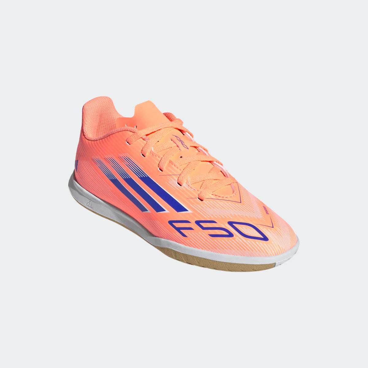 Adidas Jr F50 Club IC-BEAORA/LUCBLU/FTWWHT product image 3, provided for visual reference and product detail review