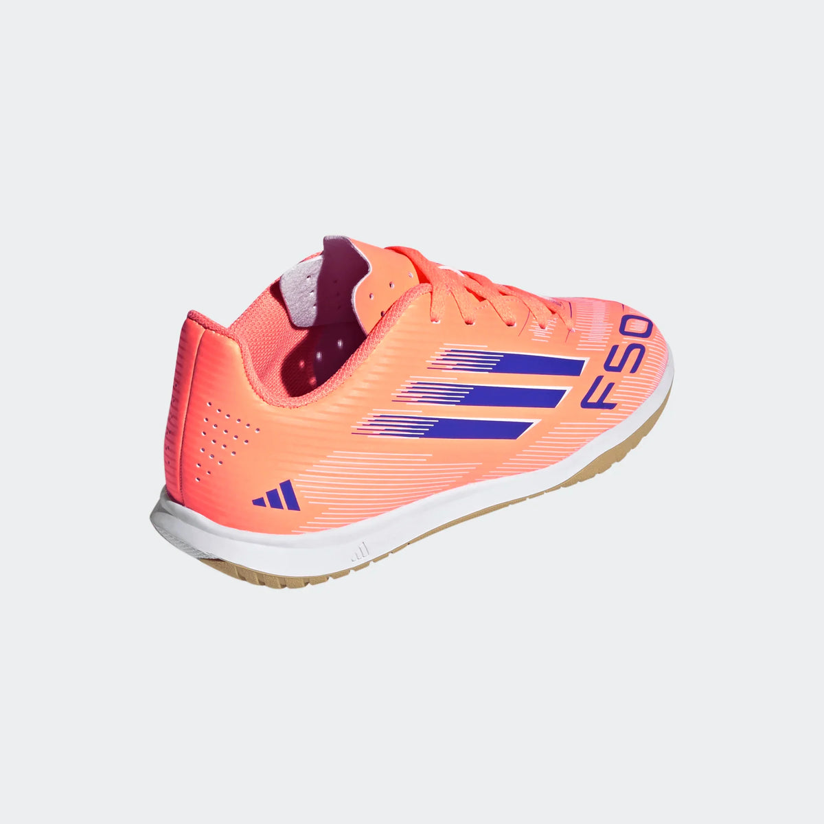 Adidas Jr F50 Club IC-BEAORA/LUCBLU/FTWWHT product image 4, provided for visual reference and product detail review