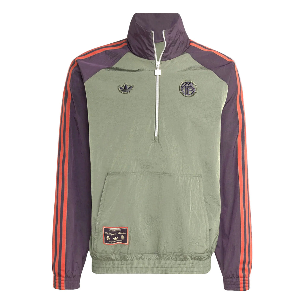 Adidas FC Bayern Munich Icon 1/2 Zip Jacket product image 1, provided for visual reference and product detail review