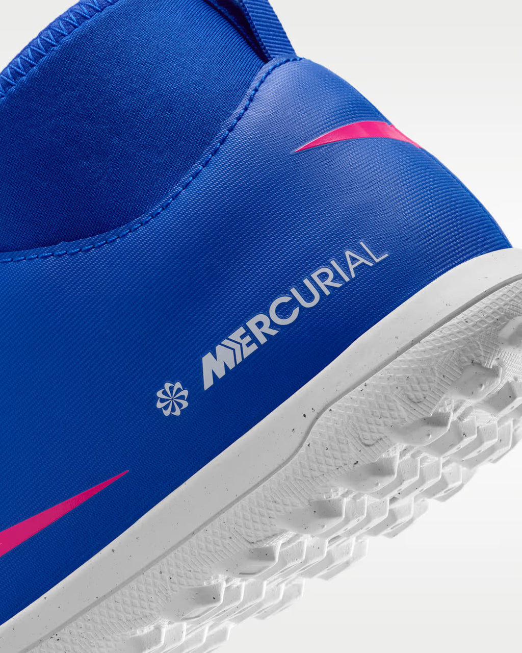 MERCURIAL SUPERFLY 10 CLUB TF JR - Racer Blue/White product image 5, provided for visual reference and product detail review