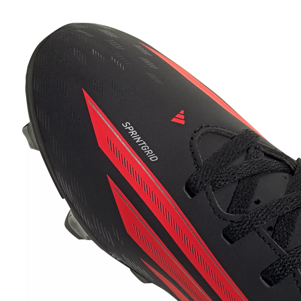 adidas F50 CLUB FG/MG JR - Core Black/Red product image 3, provided for visual reference and product detail review