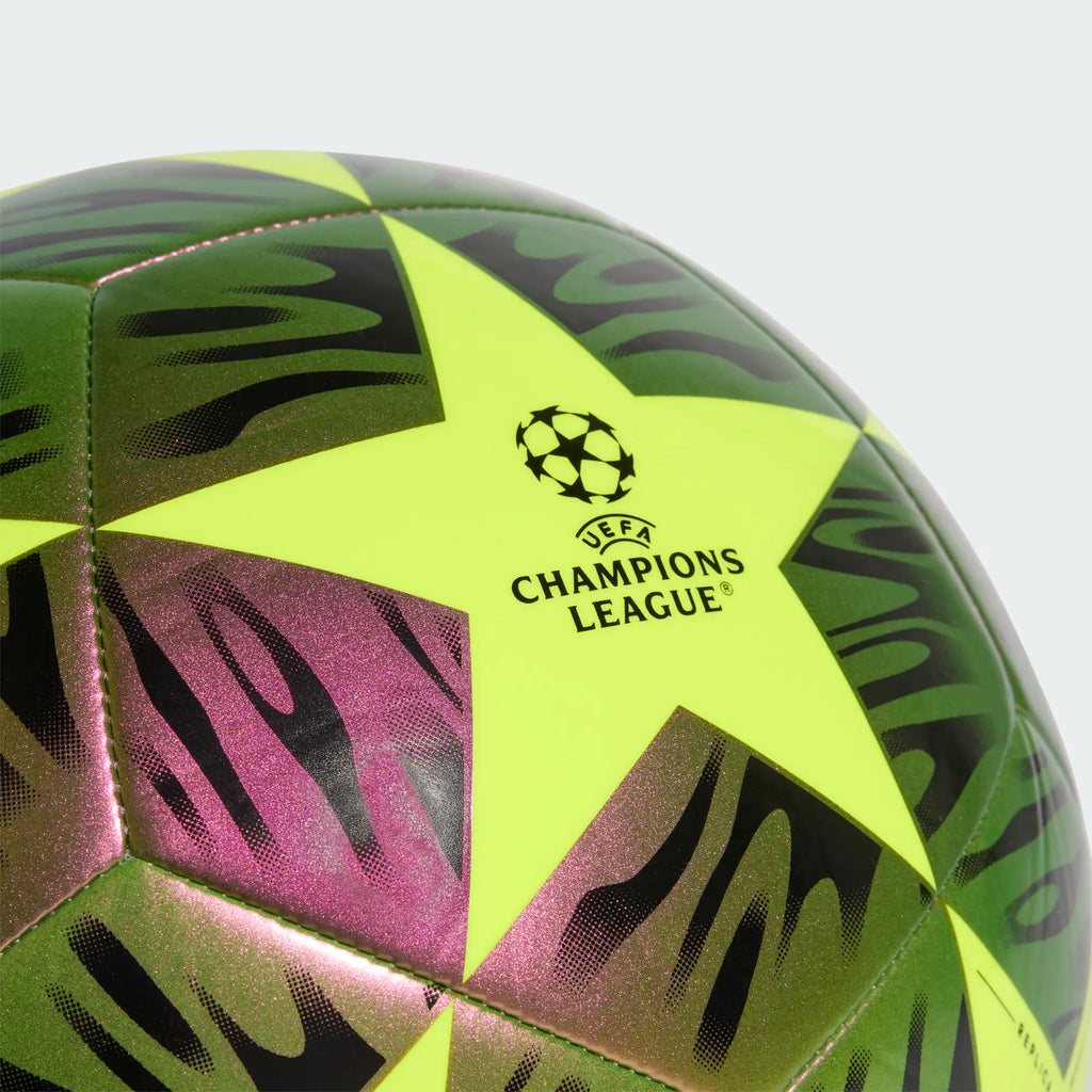 Adidas Champions League Budapest Club Soccer Ball 26/27 BLACK/SYELLO product image 3, provided for visual reference and