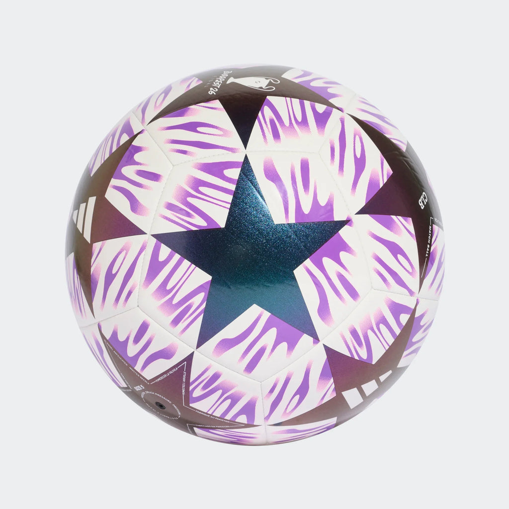 Adidas Champions League Budapest Club Soccer Ball 26/27-WHITE/SHOPUR product image 2, provided for visual reference and