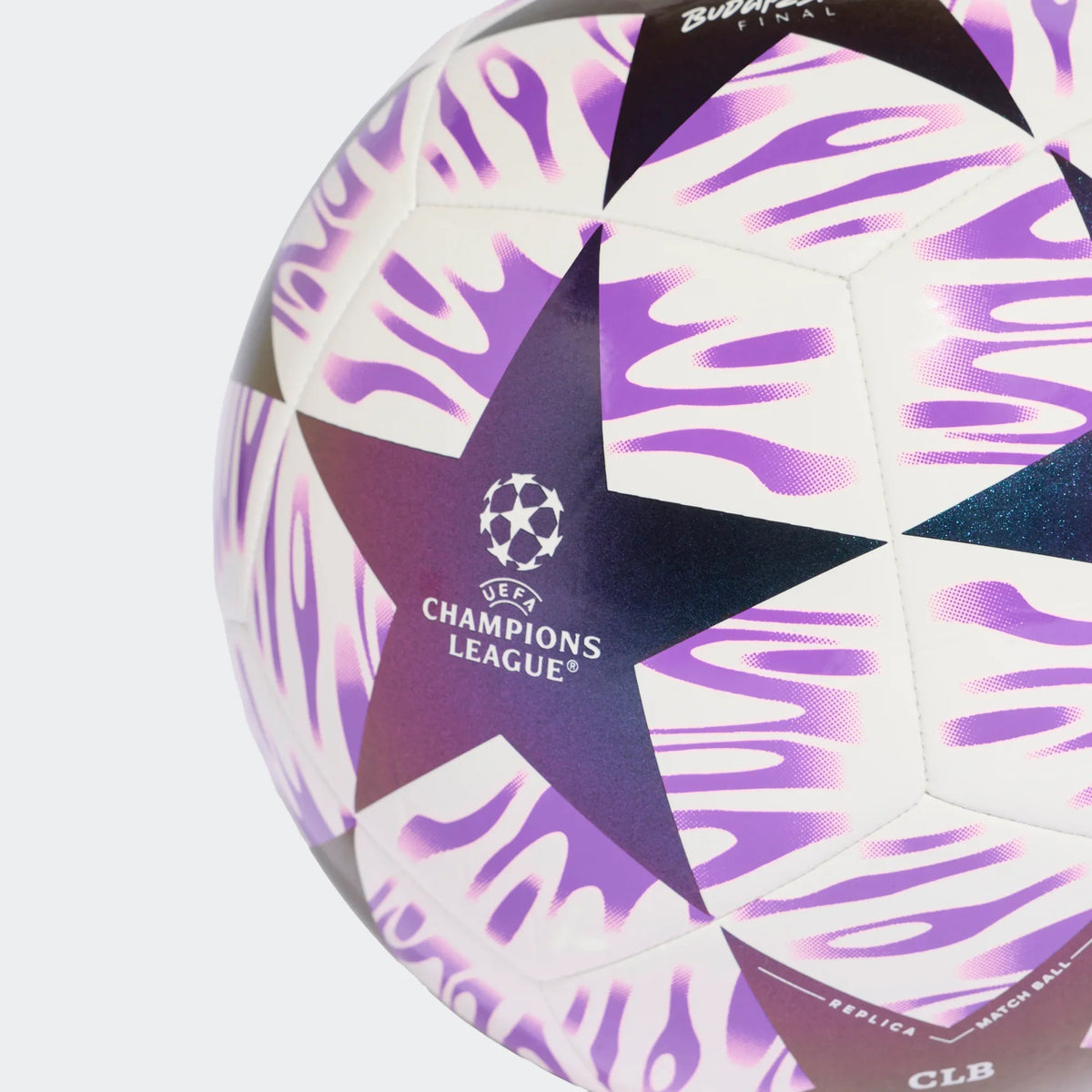Adidas Champions League Budapest Club Soccer Ball 26/27-WHITE/SHOPUR product image 3, provided for visual reference and