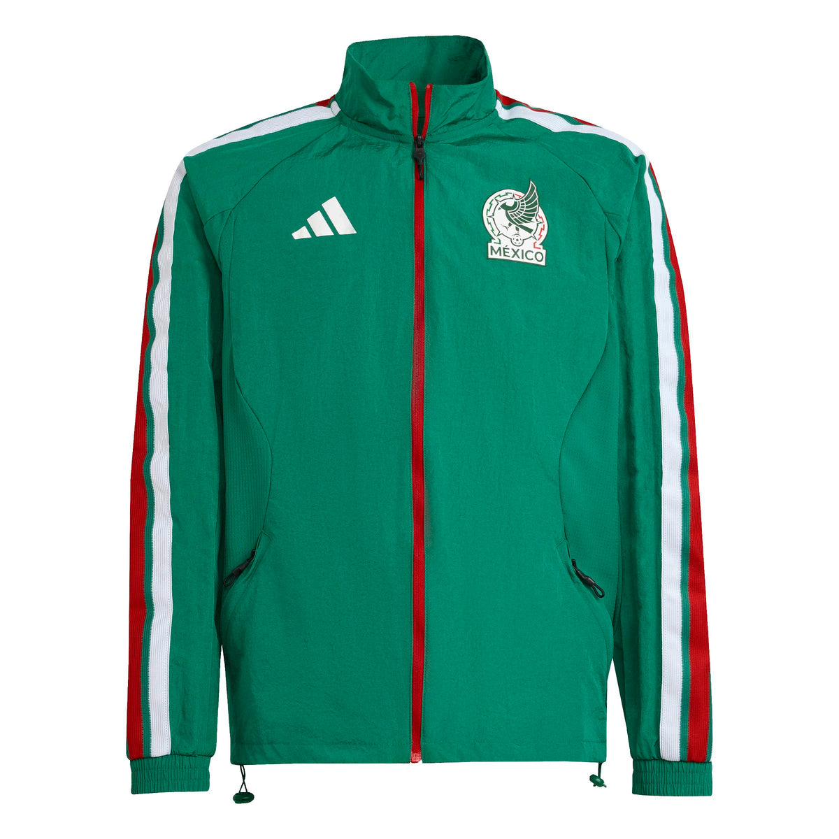 Adidas Youth Mexico Home Anthem Jacket product image 1, provided for visual reference and product detail review