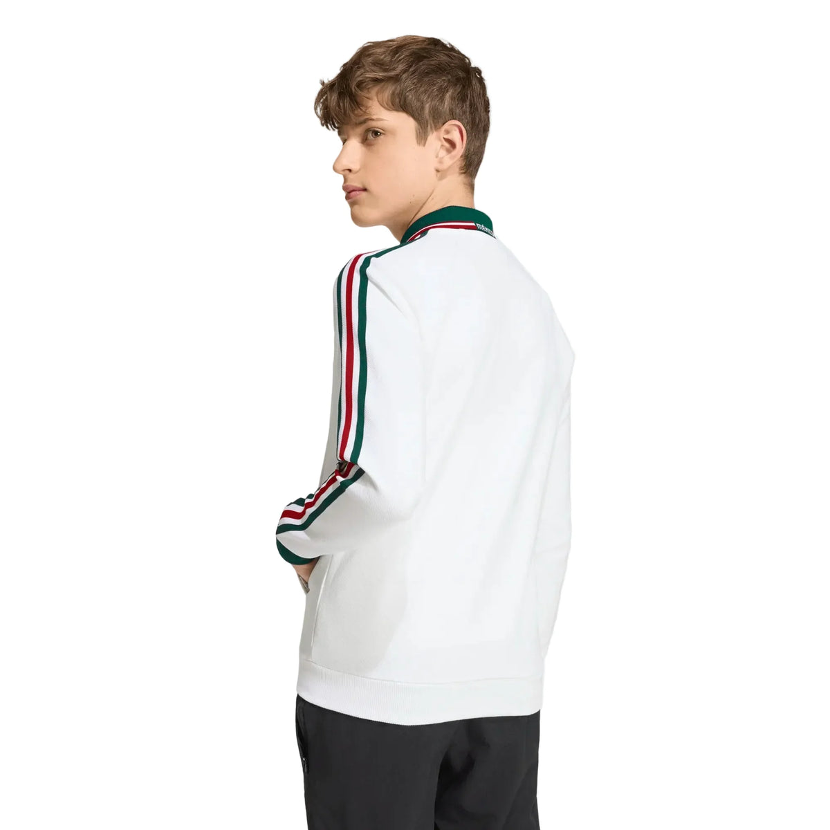 Adidas Youth Mexico Away Anthem Jacket product image 2, provided for visual reference and product detail review