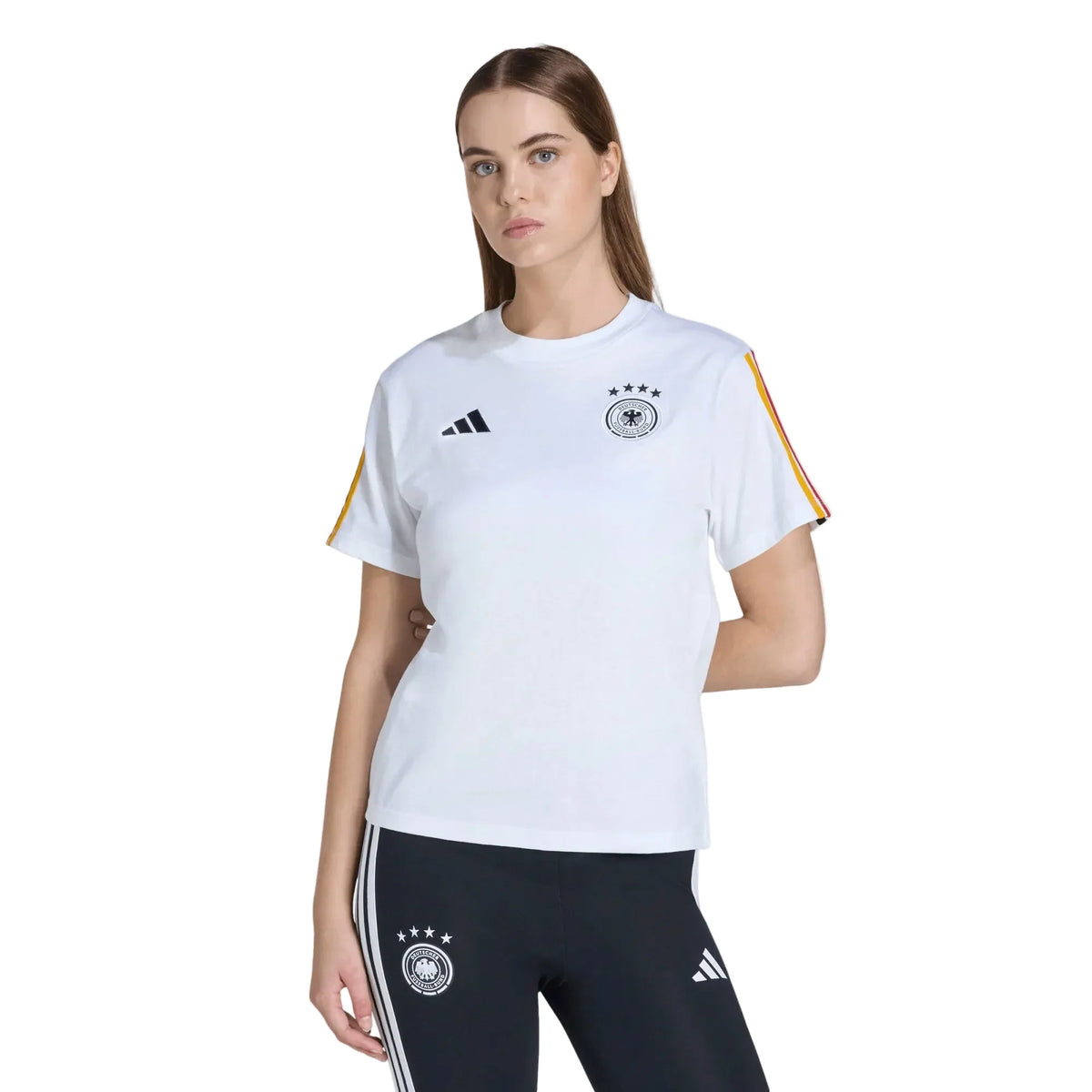 Adidas Women Germany DNA T-Shirt product image 1, provided for visual reference and product detail review