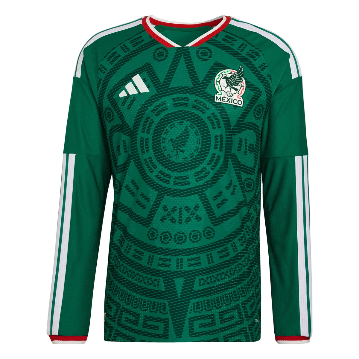 Adidas Mexico Home Authentic Long Sleeve Jersey 2026 product image 1, provided for visual reference and product detail review