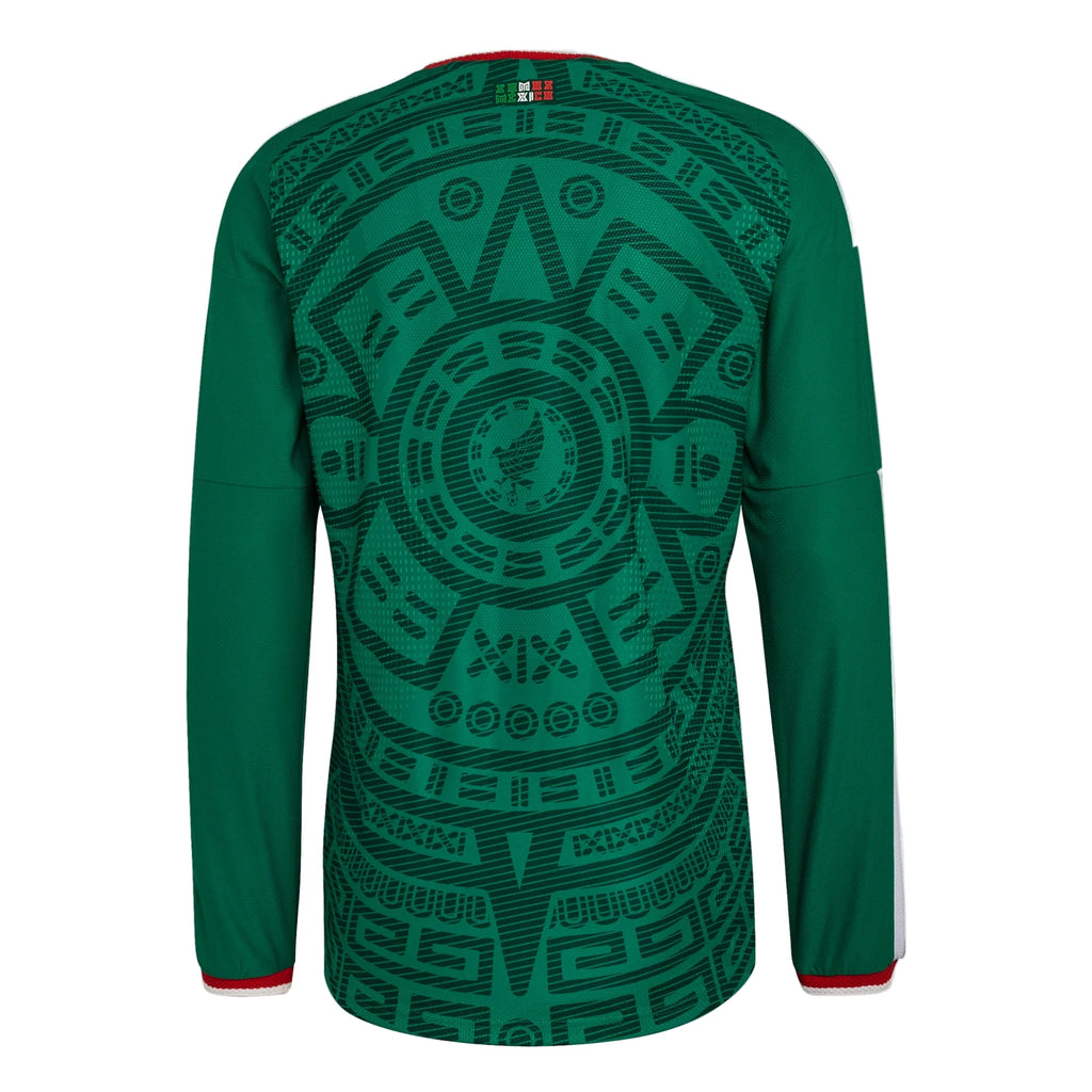 Adidas Mexico Home Authentic Long Sleeve Jersey 2026 product image 2, provided for visual reference and product detail review