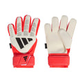 Adidas Youth Predator Match GK Gloves-WHITE/LUCRED/BLACK product image 1, provided for visual reference and product detail